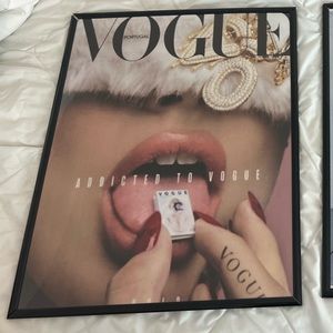 Vogue poster with frame